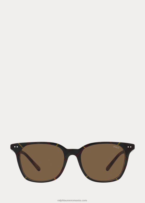 rochie strălucitoare Gordon bărbați Ralph Lauren ochelari de soare pătrați în carouri 046888758