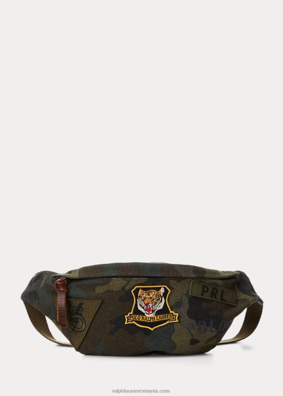 camuflaj bărbați Ralph Lauren pachet de talie din pânză cu plasture de tigru 046888764