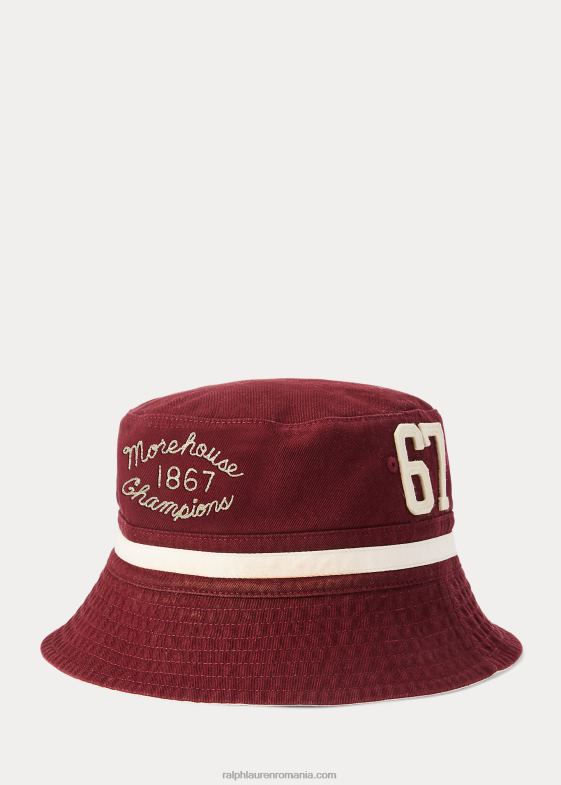 crema de ghidare/rubin bogat bărbați Ralph Lauren pălăria de găleată din colecția Morehouse 046882632