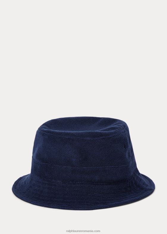 marina newport bărbați Ralph Lauren pălărie de găleată din terry din amestec de bumbac 046882433