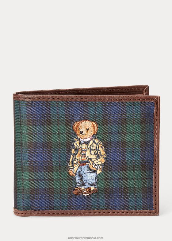 bărbați Ralph Lauren portofel tip ursuleț de polo din mătase 046888782