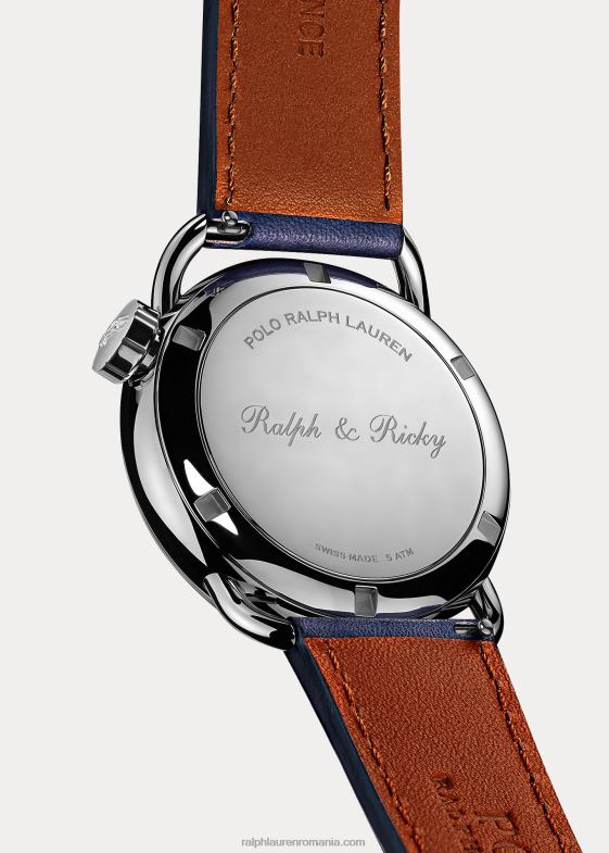 cadran alb bărbați Ralph Lauren Ceas de oțel ralph & Ricky Bear de 38 mm 046882797