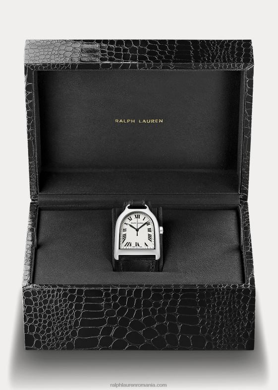 cadran alb bărbați Ralph Lauren oțel mare 046882808