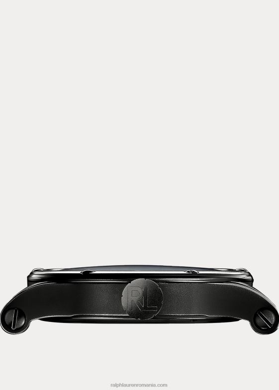 cadran schelet negru bărbați Ralph Lauren Oțel schelet de 45 mm 046882865