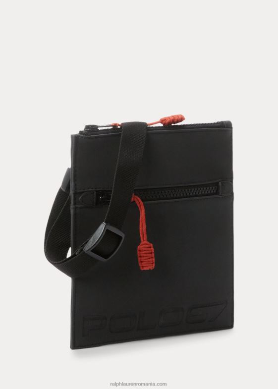 negru bărbați Ralph Lauren geantă tip crossbody polo mirum 046882301