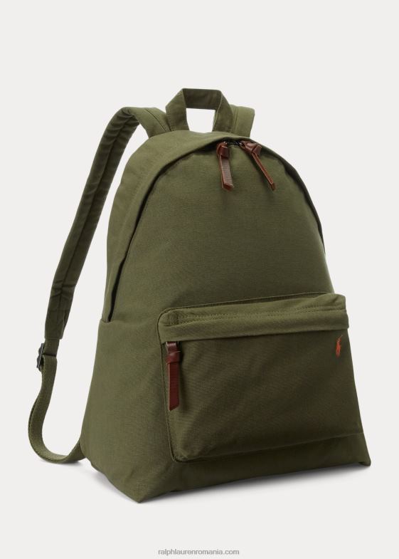 salvie întunecată bărbați Ralph Lauren rucsac de pânză 046882389