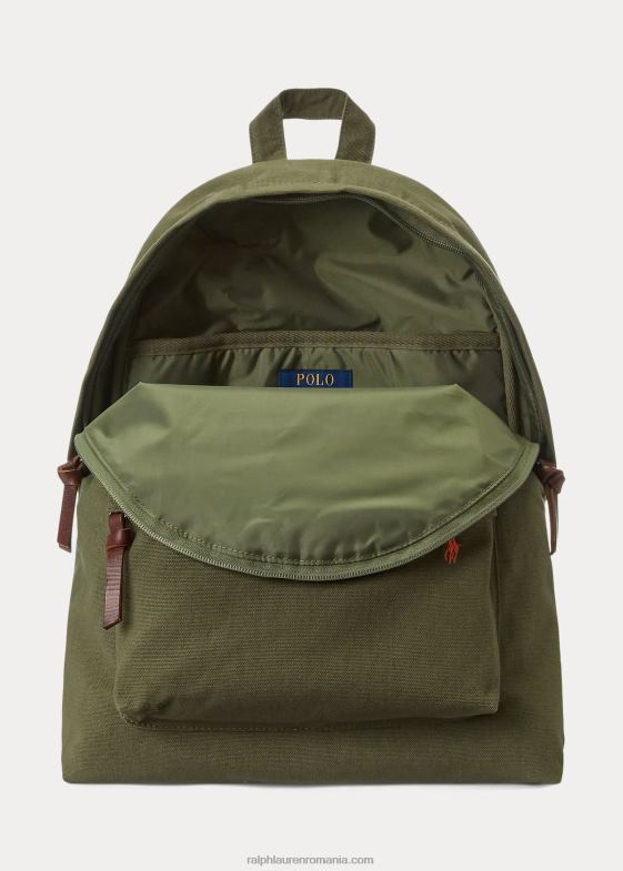 salvie întunecată bărbați Ralph Lauren rucsac de pânză 046882389
