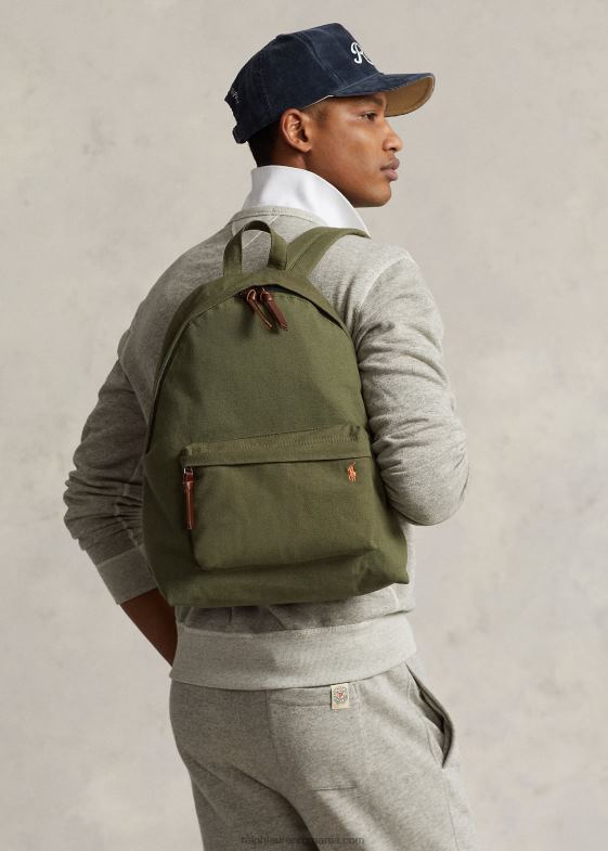salvie întunecată bărbați Ralph Lauren rucsac de pânză 046882389