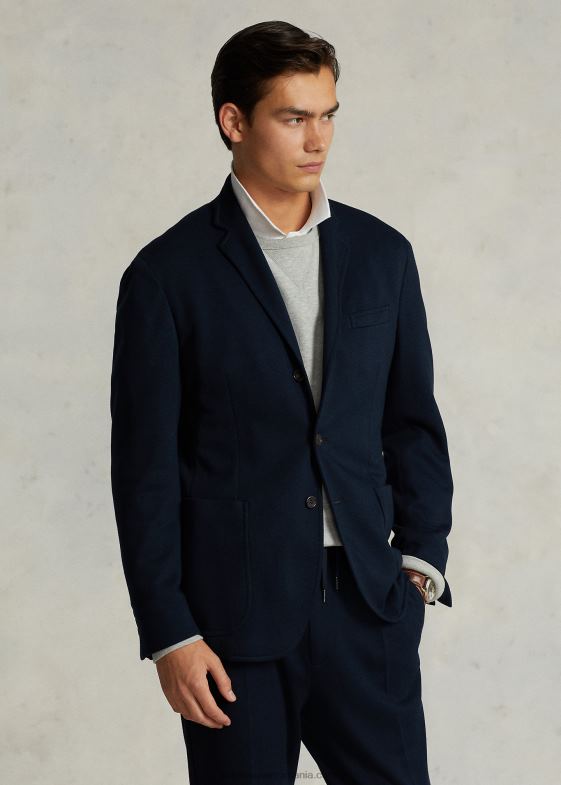 marina bărbați Ralph Lauren blazer polo din tricot moale 046881154