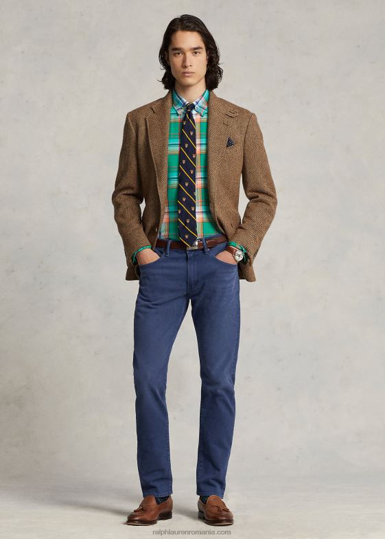 bleumarin deschis bărbați Ralph Lauren blugi slim stretch sullivan 04688464