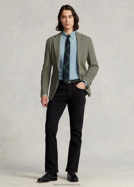 dover stretch negru bărbați Ralph Lauren blugi drepti varick slim 046881001