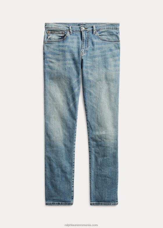 indigo deschis bărbați Ralph Lauren blugi drept relaxați Hampton 046881468