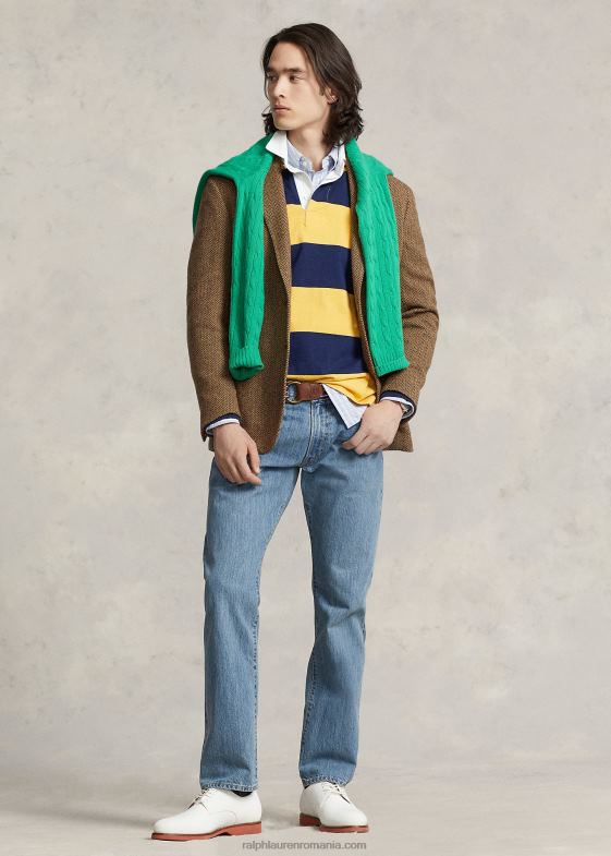 indigo mediu bărbați Ralph Lauren blugi drept relaxați Hampton 04688337