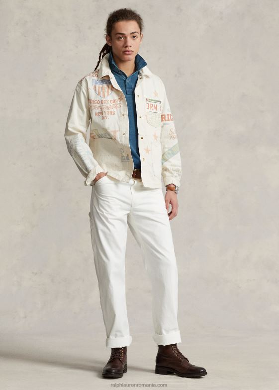 piatră de moară bărbați Ralph Lauren blugi de dulgher din twill cu potrivire relaxată 046888471