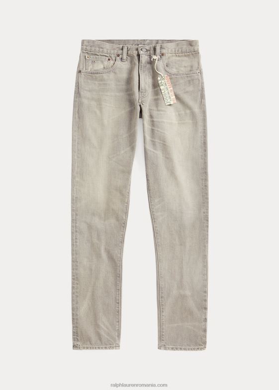spalare gri tulbure bărbați Ralph Lauren blugi slim, cu culoare îngustă, gri tulbure 046881737