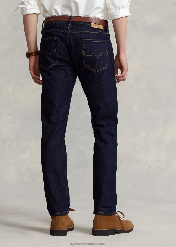 yorke selvedge stretch bărbați Ralph Lauren blugi slim cu margini drepte 04688798