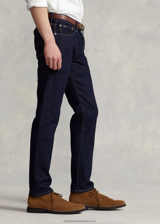 yorke selvedge stretch bărbați Ralph Lauren blugi slim cu margini drepte 04688798