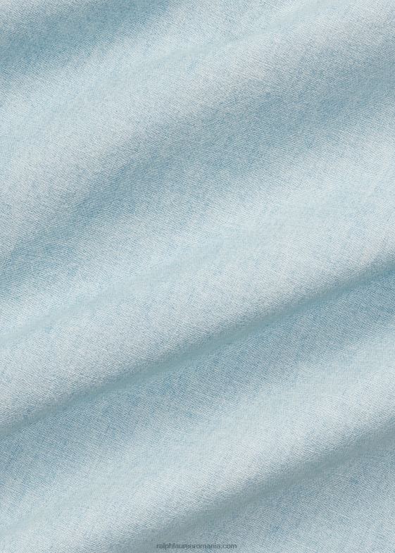 Este indigo bărbați Ralph Lauren cămașă clasică din cambray 0468892