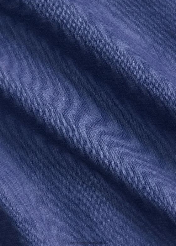 bleumarin deschis bărbați Ralph Lauren cămașă vestică din denim vopsită în haine 046881119