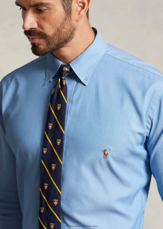 bsr albastru bărbați Ralph Lauren cămașă oxford stretch de performanță 046881445