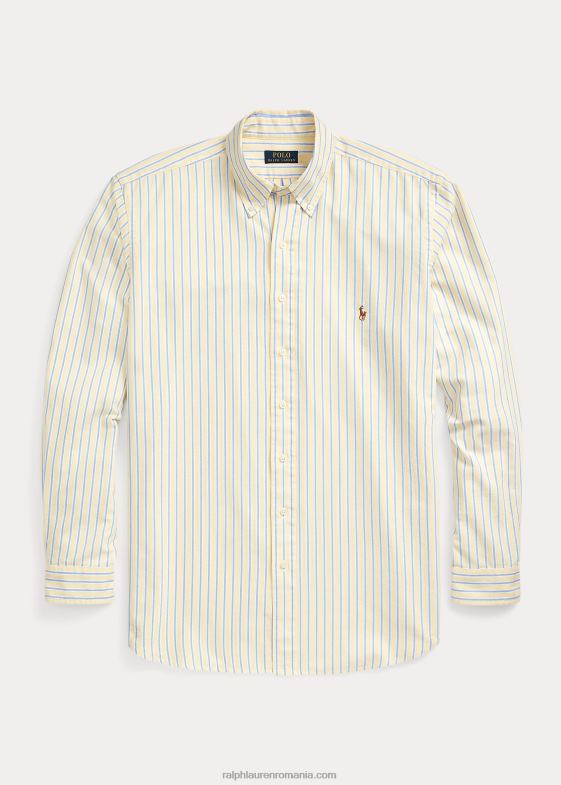 galben/blumarin multi bărbați Ralph Lauren cămașă oxford cu potrivire clasică 046881599