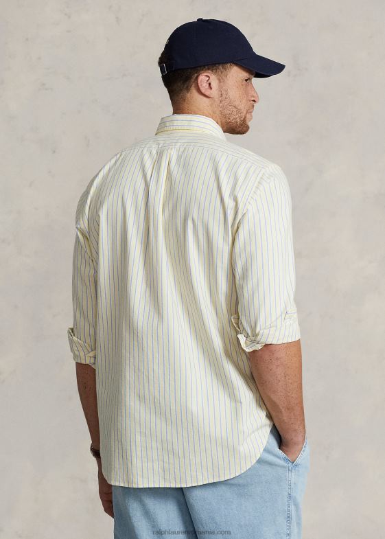 galben/blumarin multi bărbați Ralph Lauren cămașă oxford cu potrivire clasică 046881599