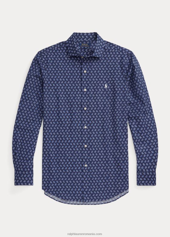 gansett foulard bărbați Ralph Lauren cămașă din popelin stretch, în formă clasică 046881157