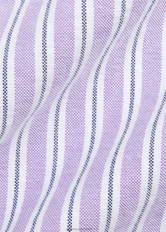 hampton purpl/navy multi bărbați Ralph Lauren cămașă oxford cu dungi clasice 046888418