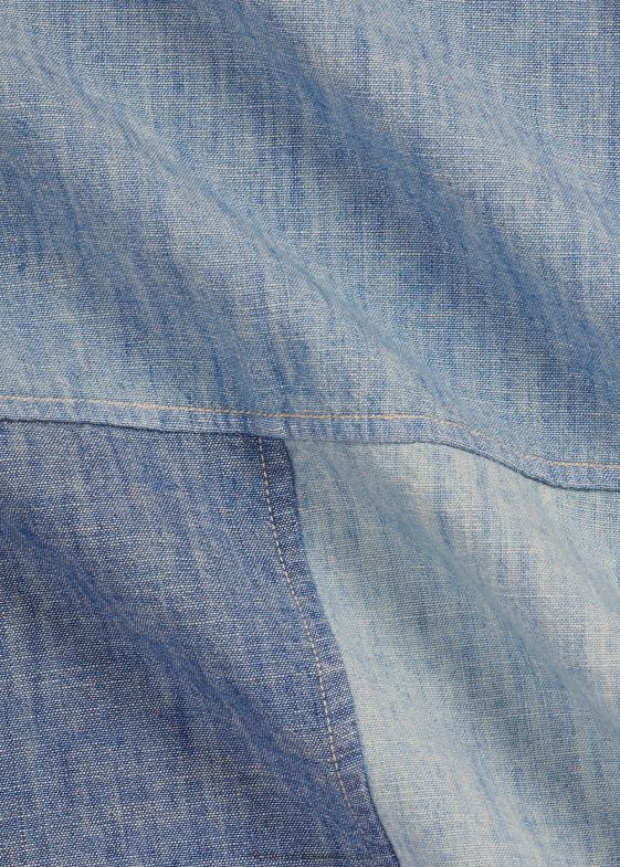 indigo bărbați Ralph Lauren cămașă din cambray mozaic cu potrivire clasică 04688957