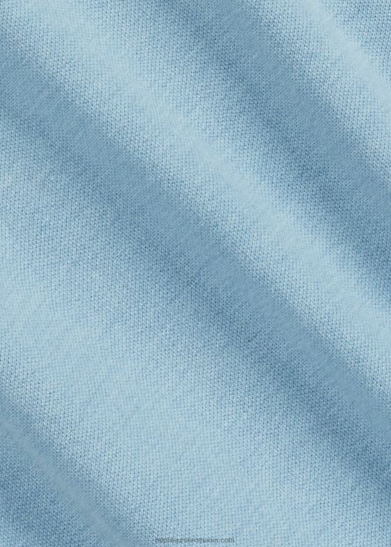 indigo deschis bărbați Ralph Lauren cămașă de lucru din cambray tricot 046881360