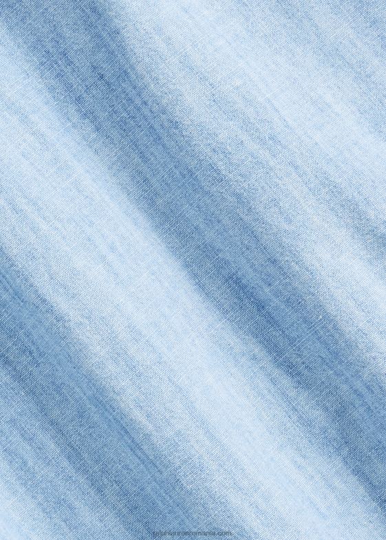 indigo deschis bărbați Ralph Lauren cămașă din cambray 046881870