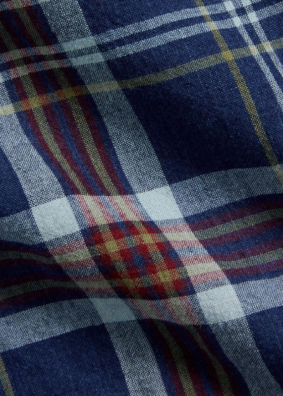 indigo/roșu multi bărbați Ralph Lauren cămașă clasică Madras 046888517