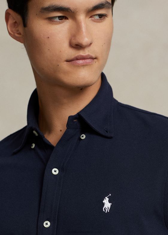 marina aviator bărbați Ralph Lauren cămașă din plasă cu greutate penă 04688413