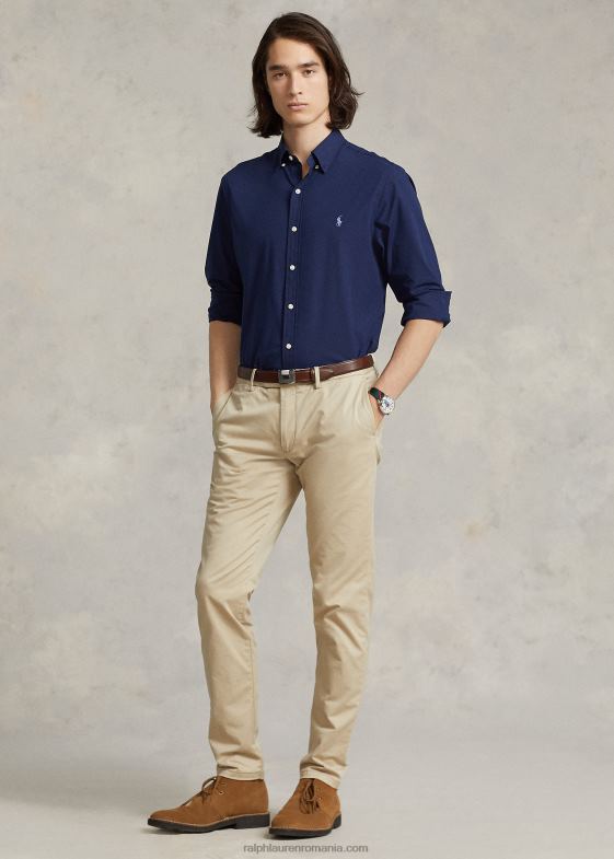 marina newport bărbați Ralph Lauren cămașă din poplin stretch-toate se potrivesc 04688366