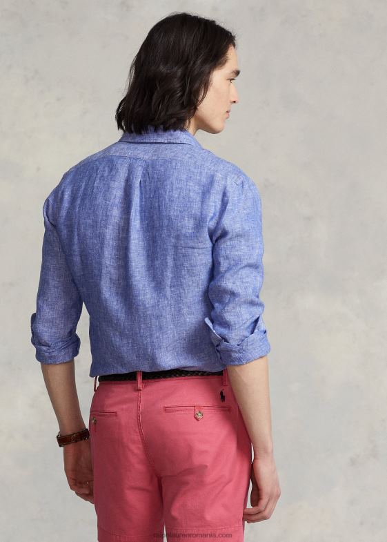 moștenire regală bărbați Ralph Lauren cămașă de in cambray personalizată 04688963