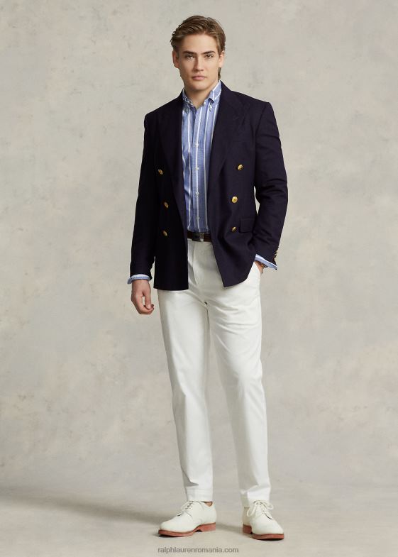 moștenire regală bărbați Ralph Lauren cămașă oxford cu dungi clasice 046881053