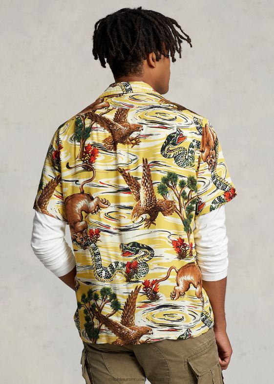 multi bărbați Ralph Lauren cămașă de tabără cu imprimeu 046881050