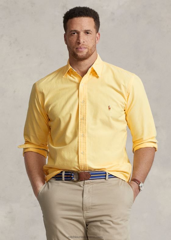 oxford galben bărbați Ralph Lauren emblematica cămașă oxford 046881438