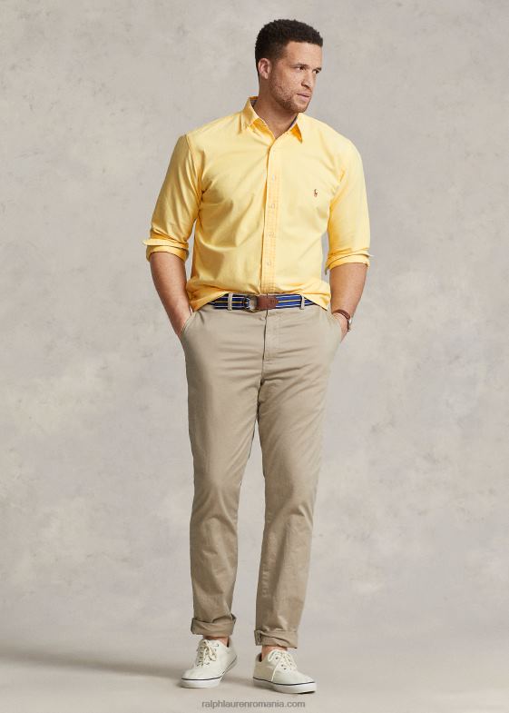 oxford galben bărbați Ralph Lauren emblematica cămașă oxford 046881438