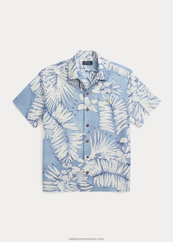 palme batik bărbați Ralph Lauren Cămașă de tabără din bumbac-in cu potrivire clasică 04688479