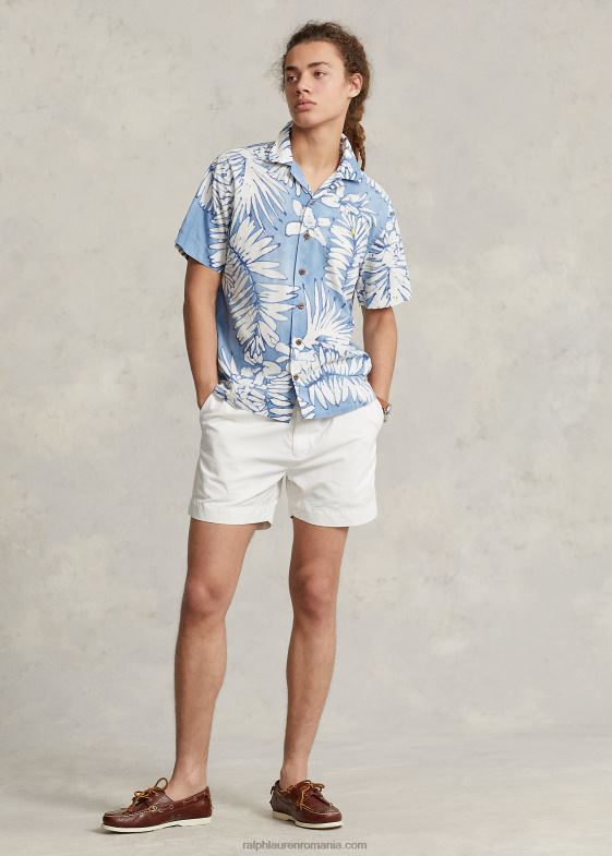 palme batik bărbați Ralph Lauren Cămașă de tabără din bumbac-in cu potrivire clasică 04688479