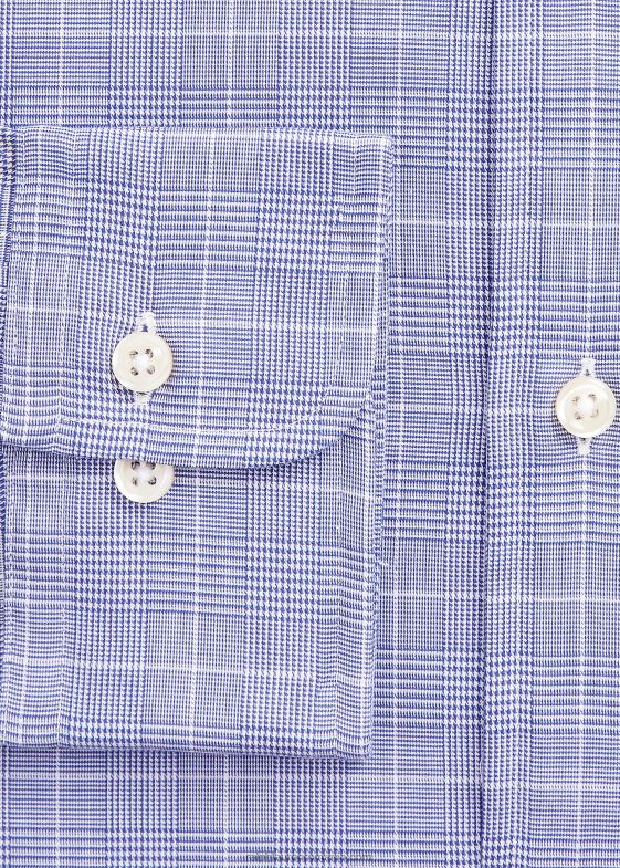 5089 albastru ocean/alb bărbați Ralph Lauren cămașă din twill în carouri, personalizată 04688836