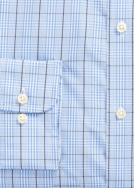 5497 albastru/alb multi bărbați Ralph Lauren cămașă de performanță în carouri slim fit 046881260