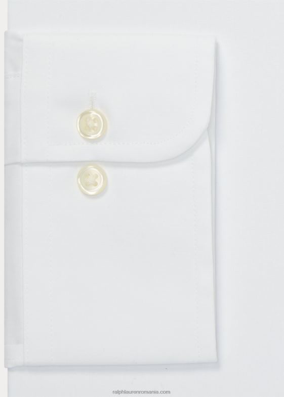 alb bărbați Ralph Lauren cămașă din poplin slim fit 046881309