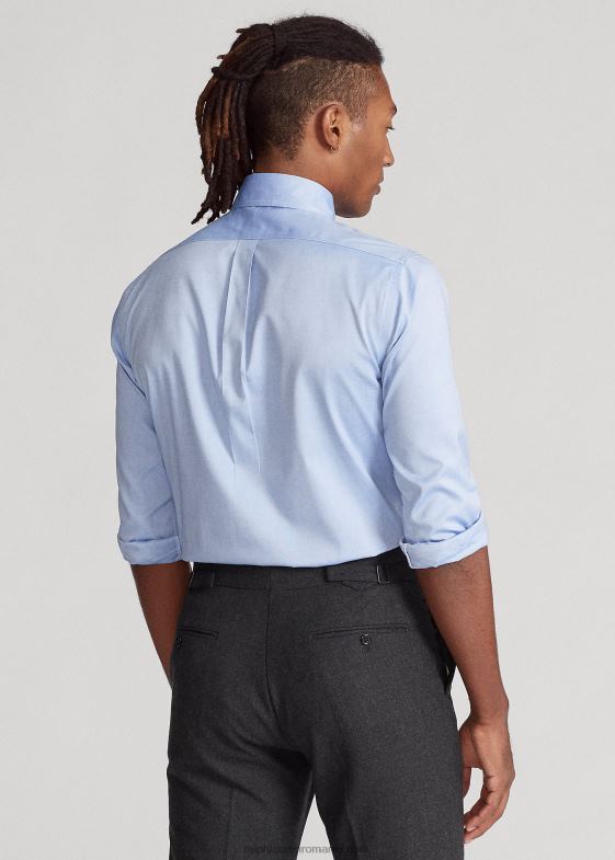 albastru alb bărbați Ralph Lauren cămașă oxford slim fit, ușor de întreținut 046881042
