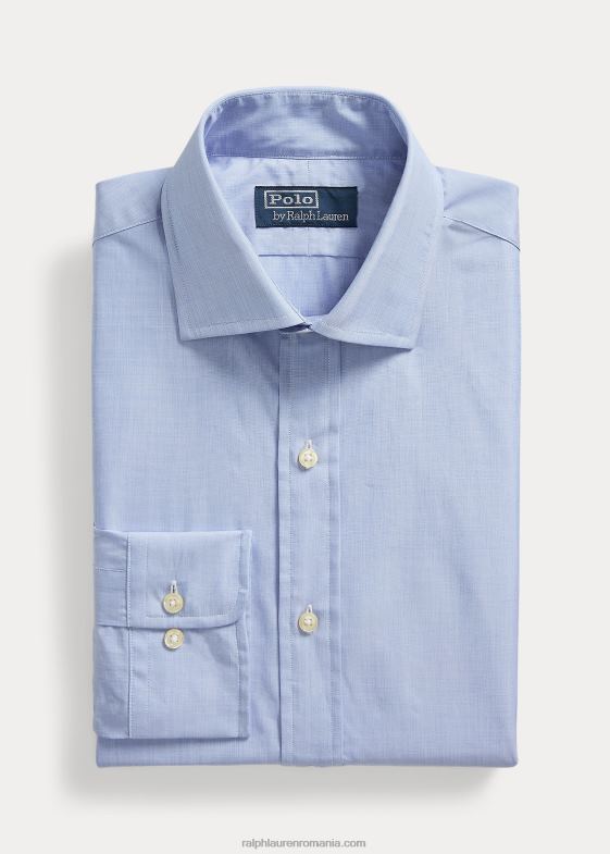 albastru bărbați Ralph Lauren cămașă din poplin regent personalizată 046888482