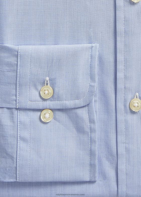 albastru bărbați Ralph Lauren cămașă din poplin regent personalizată 046888482