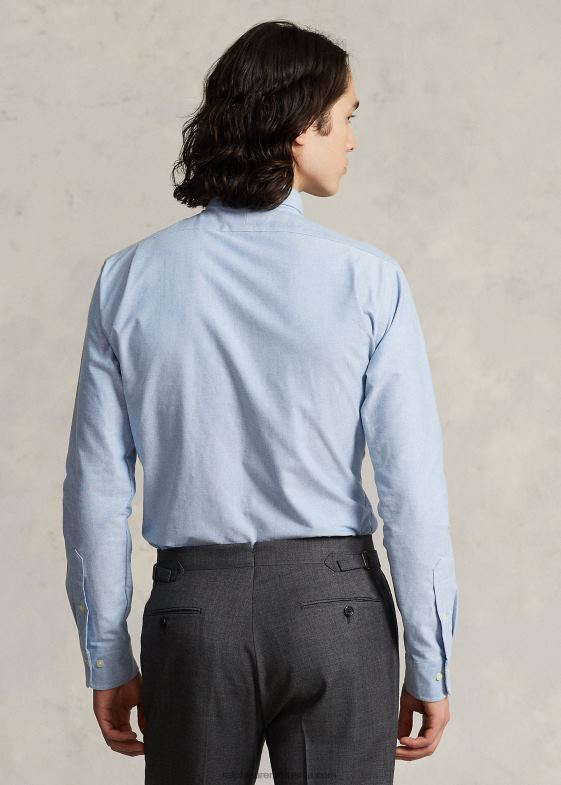 albastru bărbați Ralph Lauren cămașă oxford cu monogram personalizat 04688110