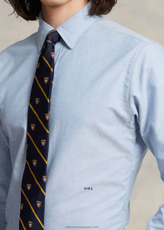 albastru bărbați Ralph Lauren cămașă oxford cu monogram personalizat 04688110