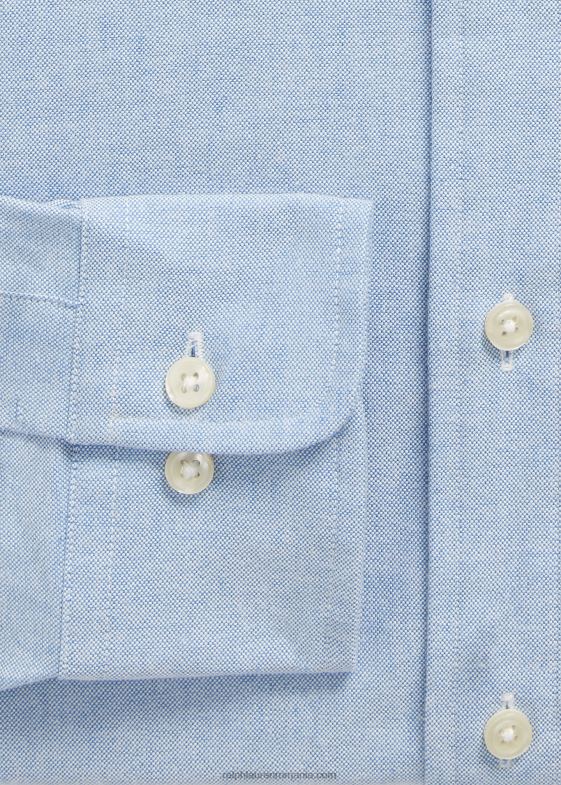 albastru bărbați Ralph Lauren cămașă oxford cu monogram personalizat 04688110